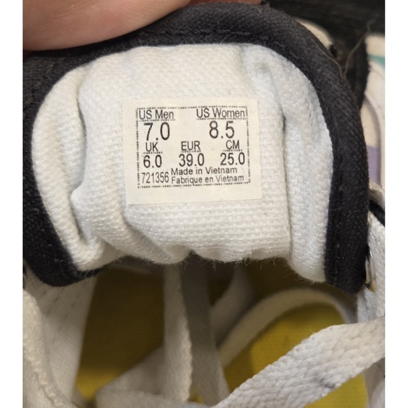 Vans Old Skool 'Rainbow Checkerboard' Sneakers Size 7 - Picture 7 of 7